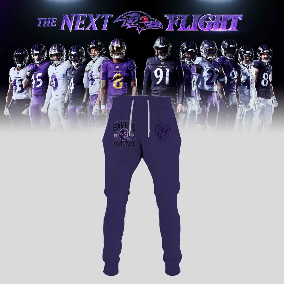 Limited Edition B.Ravens The Next Flight Shirt