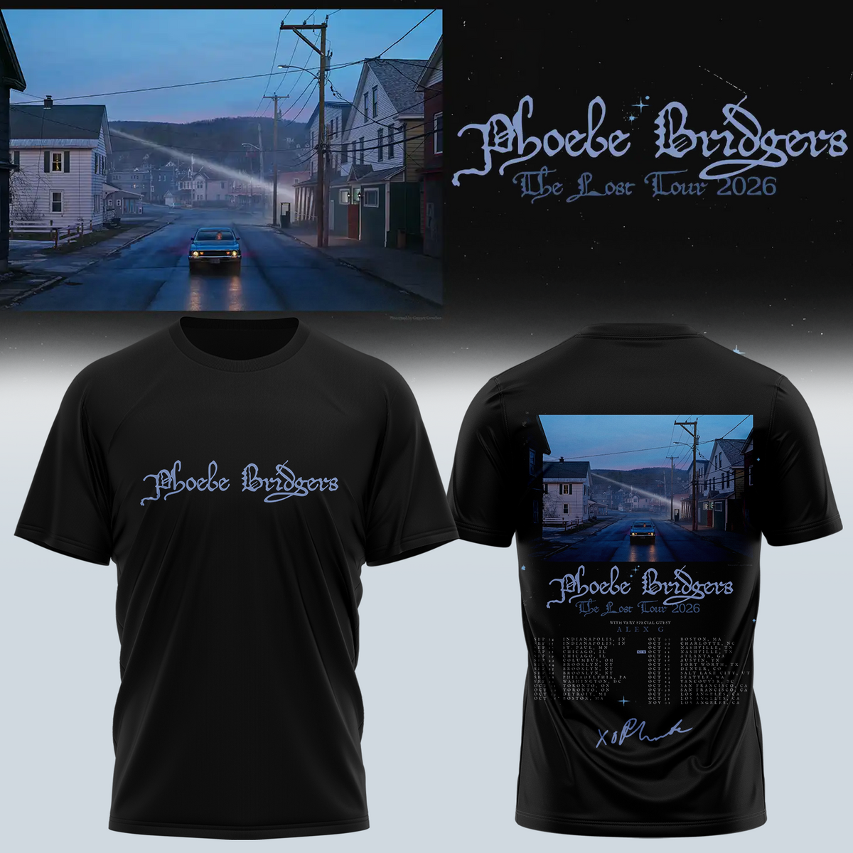 Phoebe Bridgers The Lost Tour TShirt