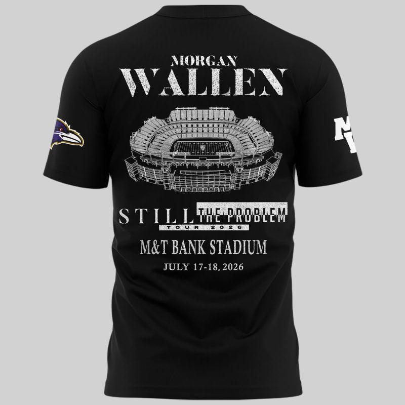 1.Special New Edition Baltimore Ravens x MW Black Tshirt 2026