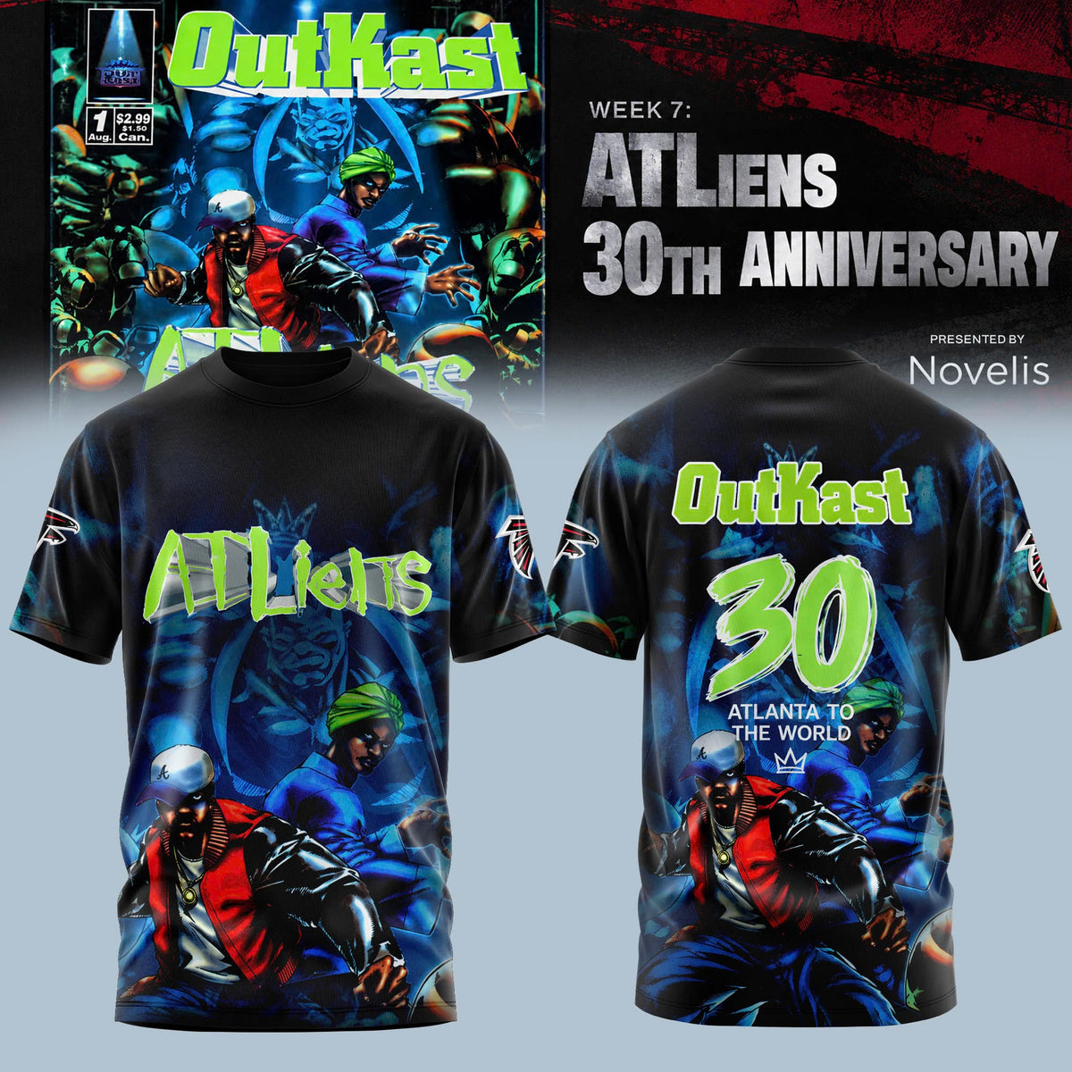 _ FALCONS × OUTKAST ATLiens 30TH ANNIVERSARY 2026 Edition Tee