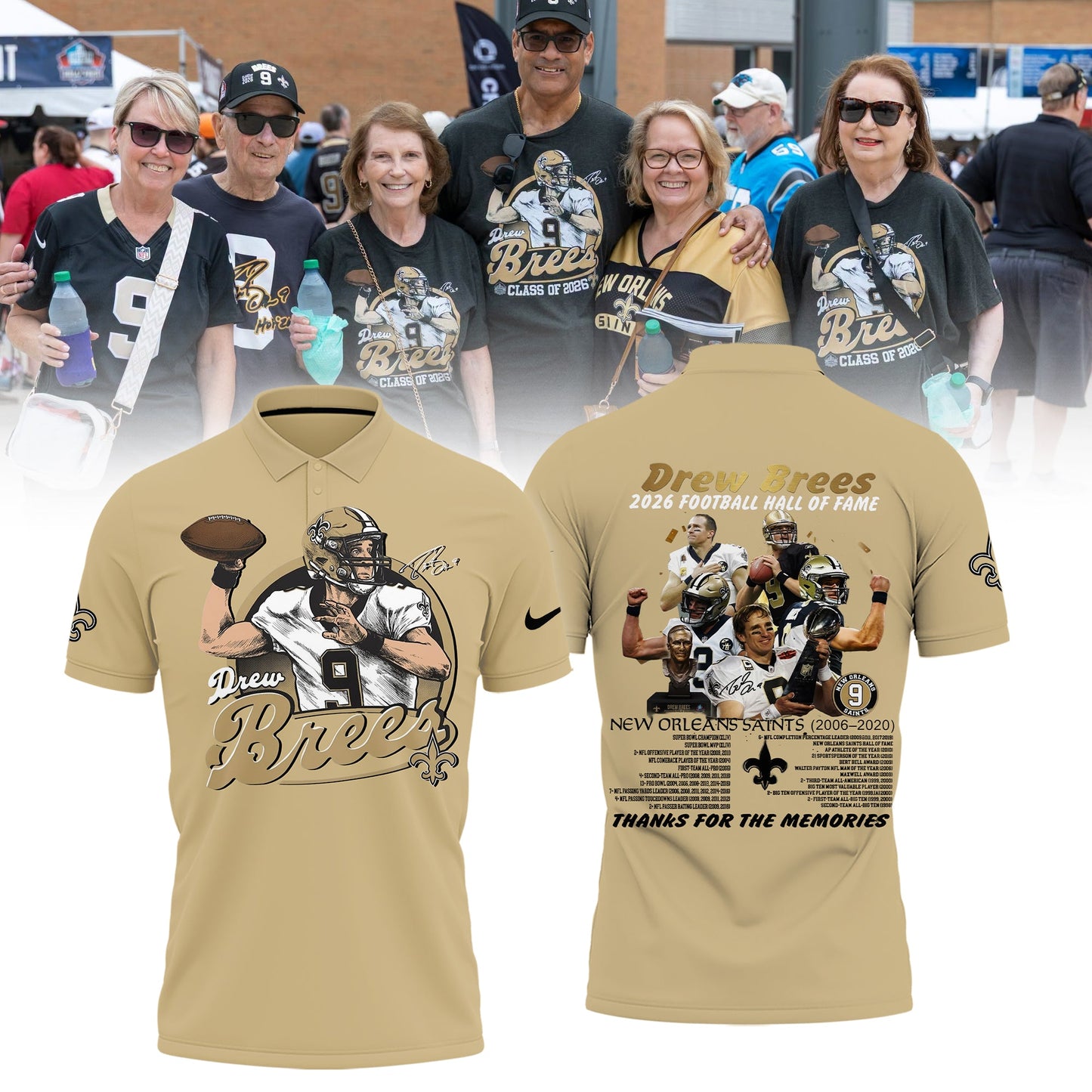 Limited Edition New Orleans Saints Drew Brees Polo