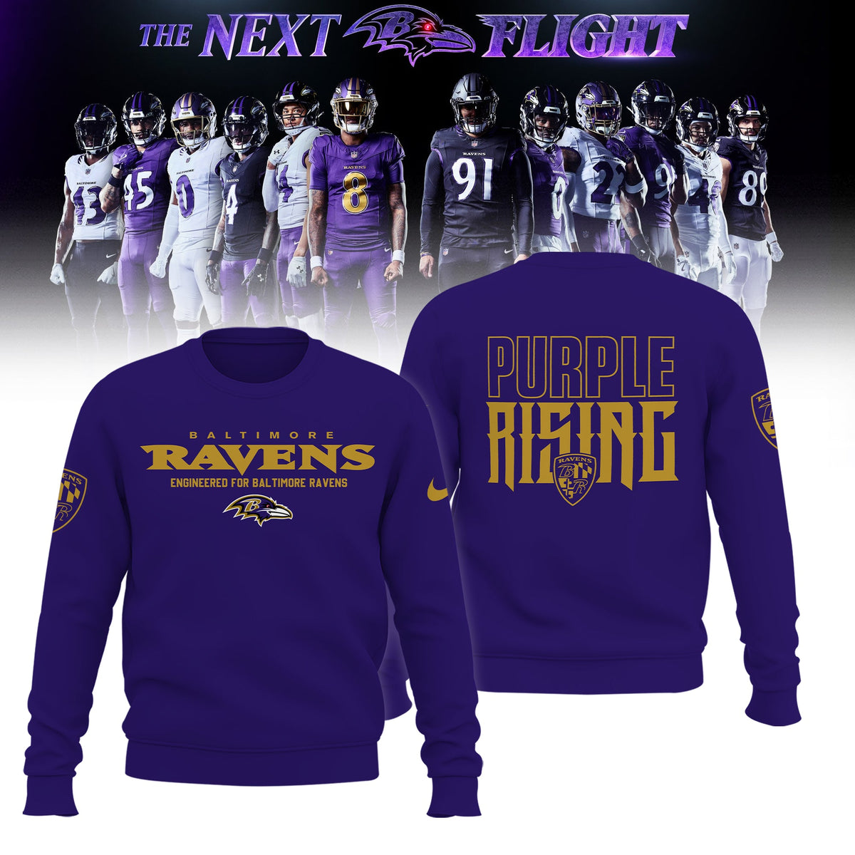 Limited Edition B.Ravens The Next Flight Shirt