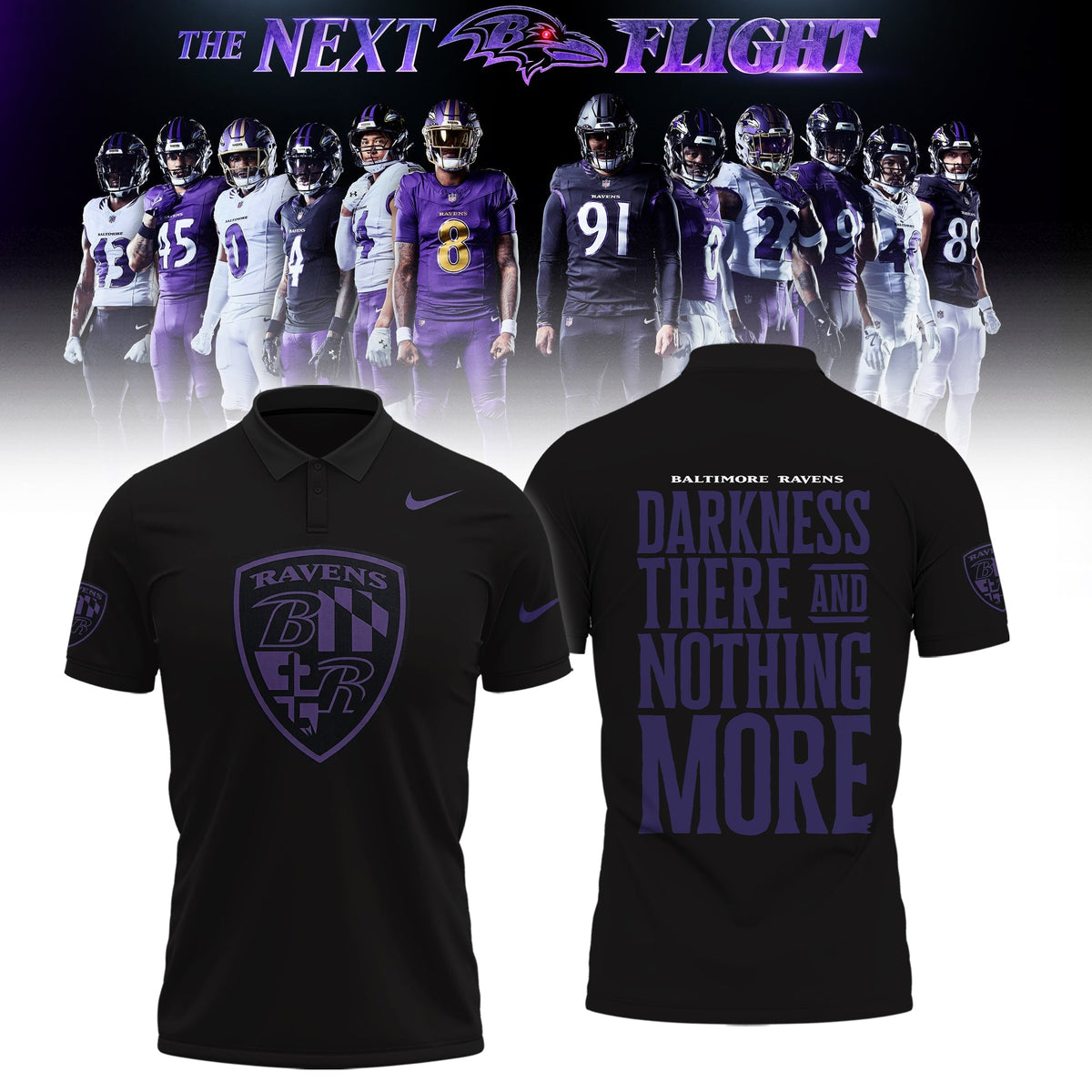 Limited Edition B.Ravens The Next Flight Shirt