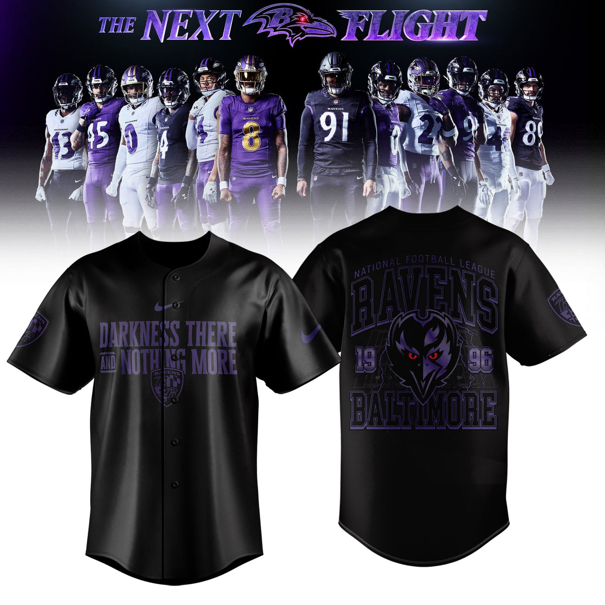 Limited Edition B.Ravens The Next Flight Shirt