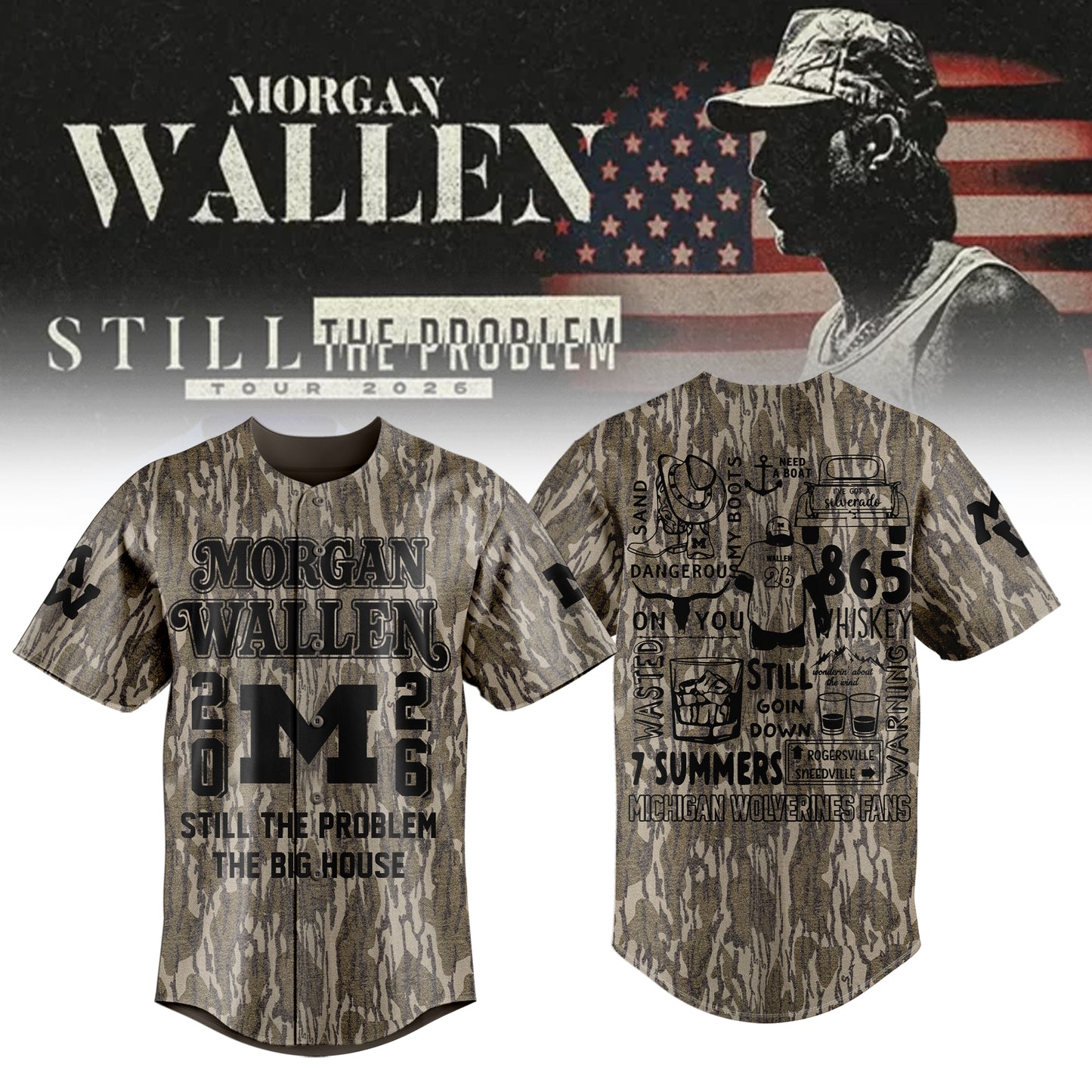 Perfect Still The Problem Tour 2026 - Michigan Football x MW Jersey
