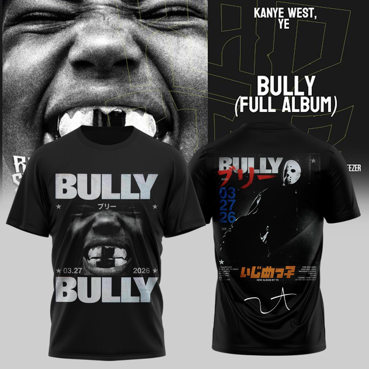 Ye 2026 tour TShirt