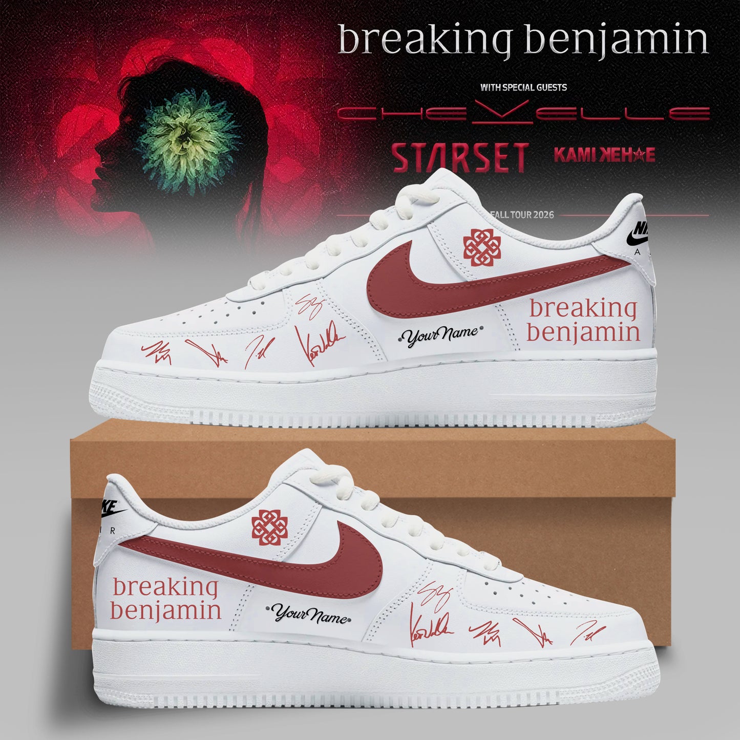 Custom American Tour 2026 Leather Shoes V2