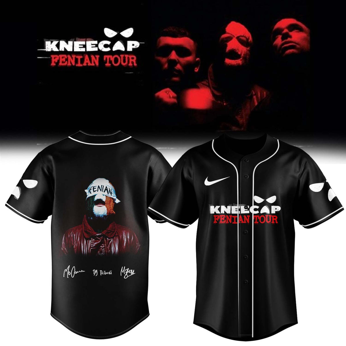 …KNEECAP ”FENIAN TOUR” Limited Edition Signature – Jersey