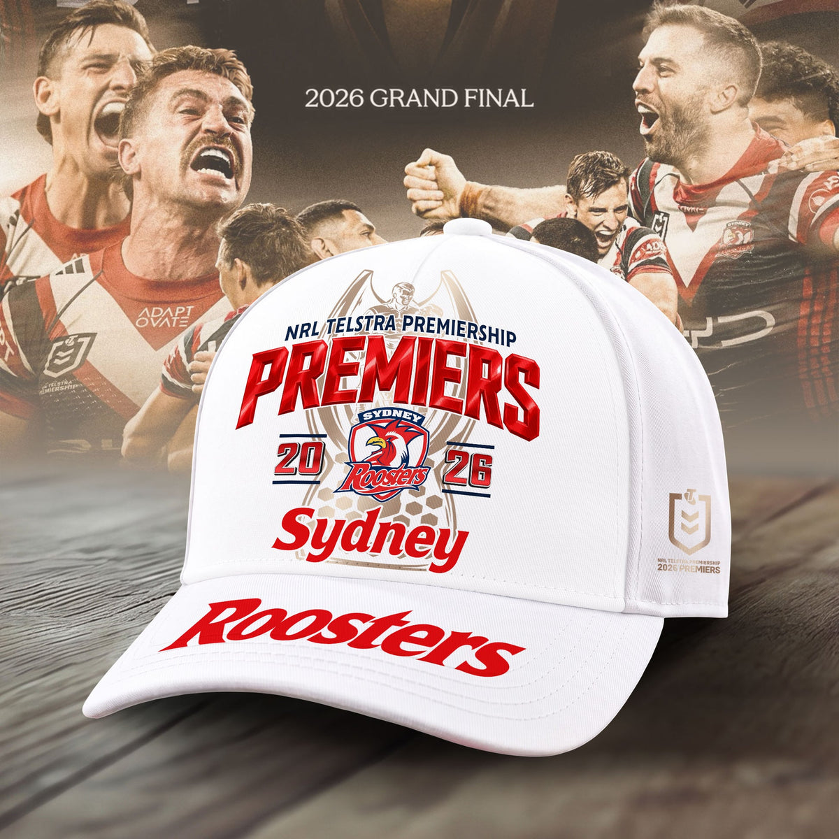Limited Edition Sydney Roosters 2026 Premiers Cap