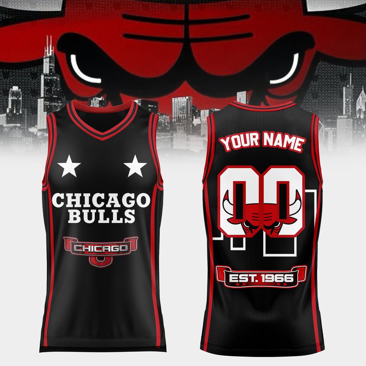 Basketball x Chicago Bulls Skyline Fan Jersey