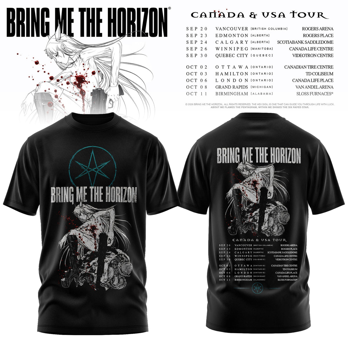 BRING ME THE HORIZON — CANADA & USA TOUR TEE