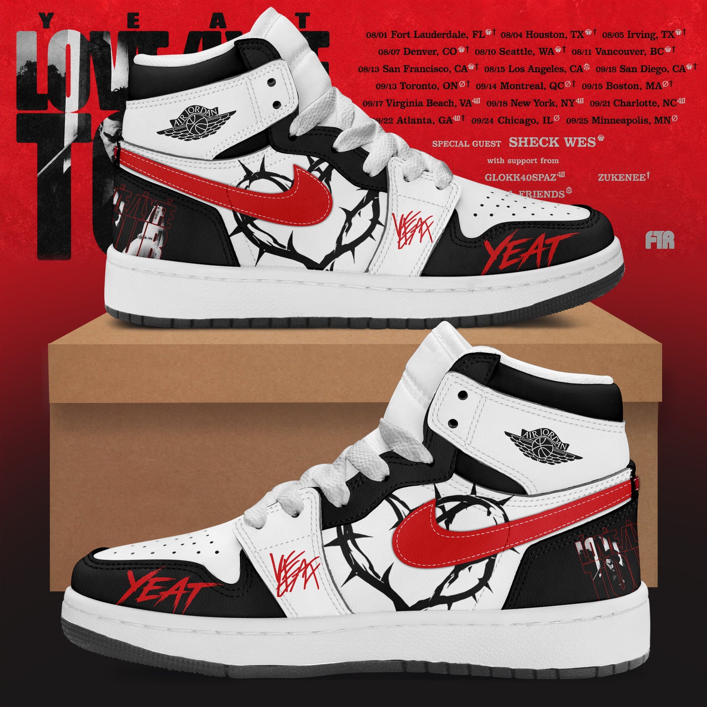 _Love/Lyfe Tour Premium 3D Sneakers Graphic Streetwear Shoes
