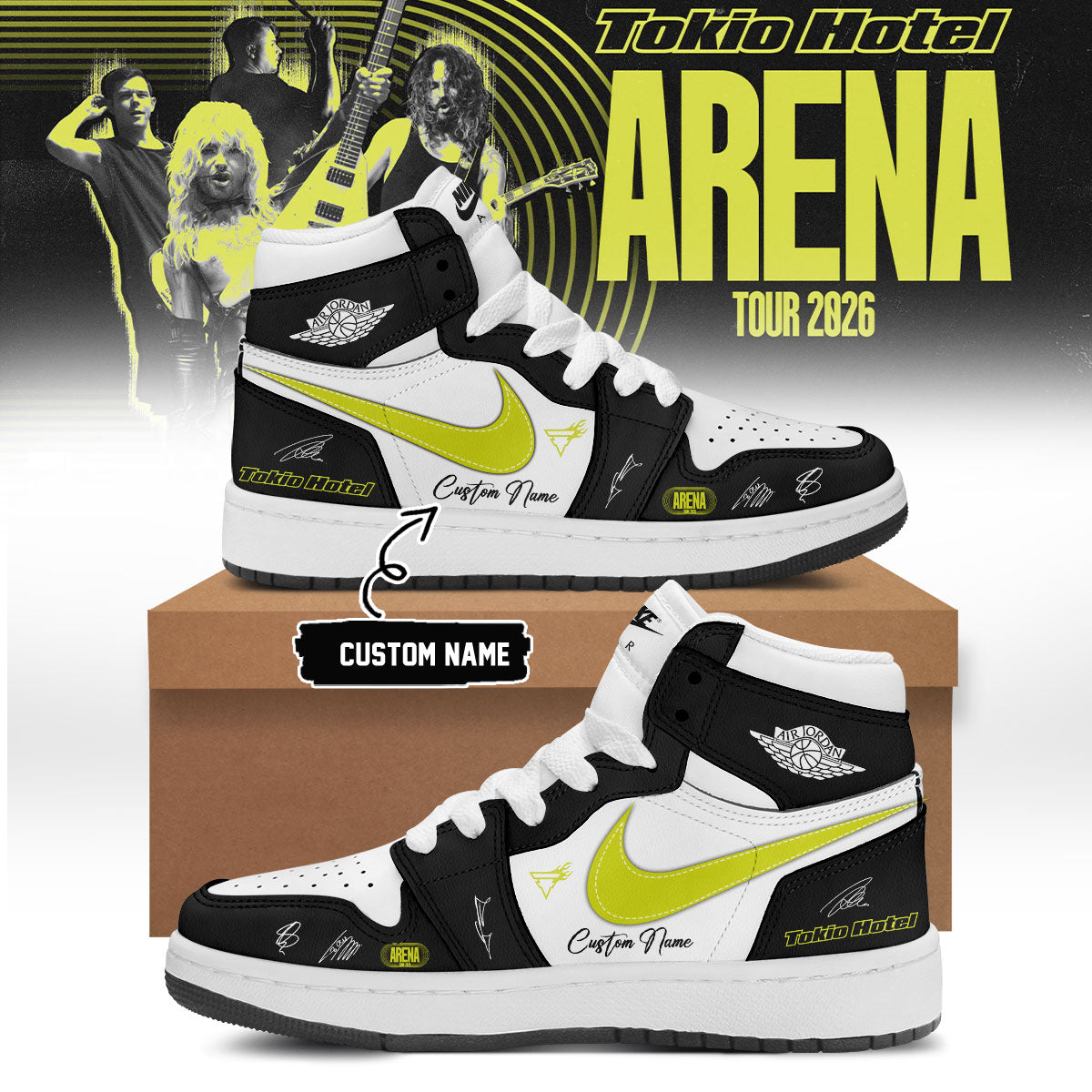 ,,Tokio Hotel ”ARENA TOUR 2026” Limited Edition Signature – Shoes