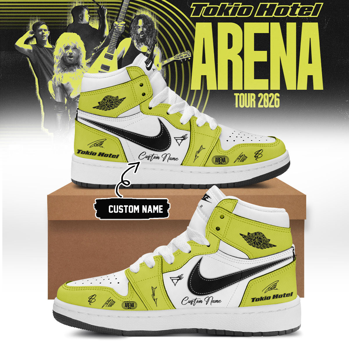 ,,Tokio Hotel ”ARENA TOUR 2026” Limited Edition Signature – Shoes