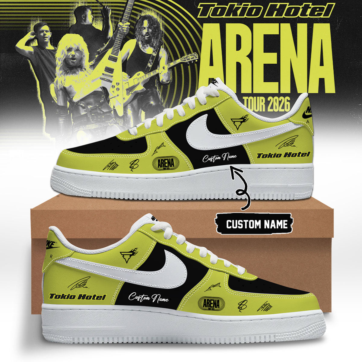 ,,Tokio Hotel ”ARENA TOUR 2026” Limited Edition Signature – Shoes