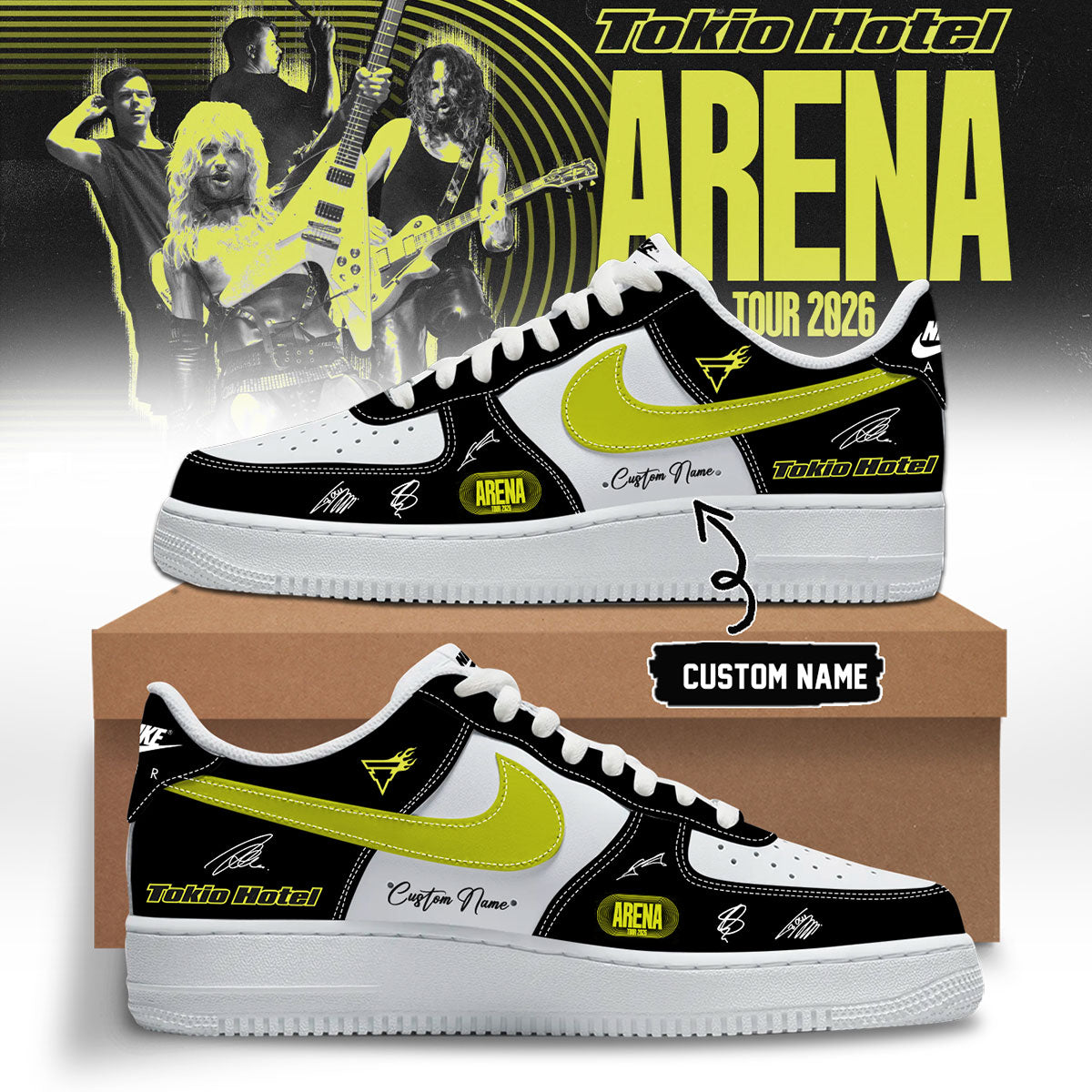 ,,Tokio Hotel ”ARENA TOUR 2026” Limited Edition Signature – Shoes