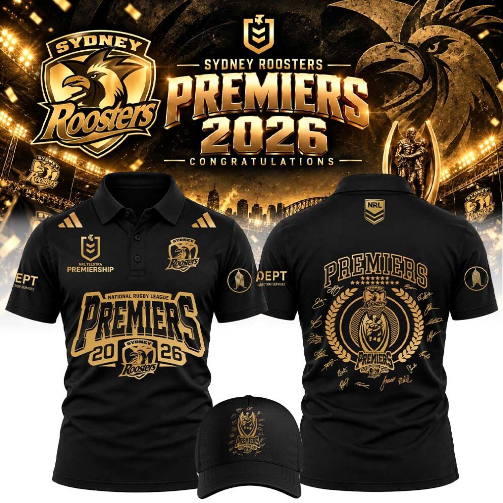 Limited Edition Sydney Roosters Premiers 2026 Polo
