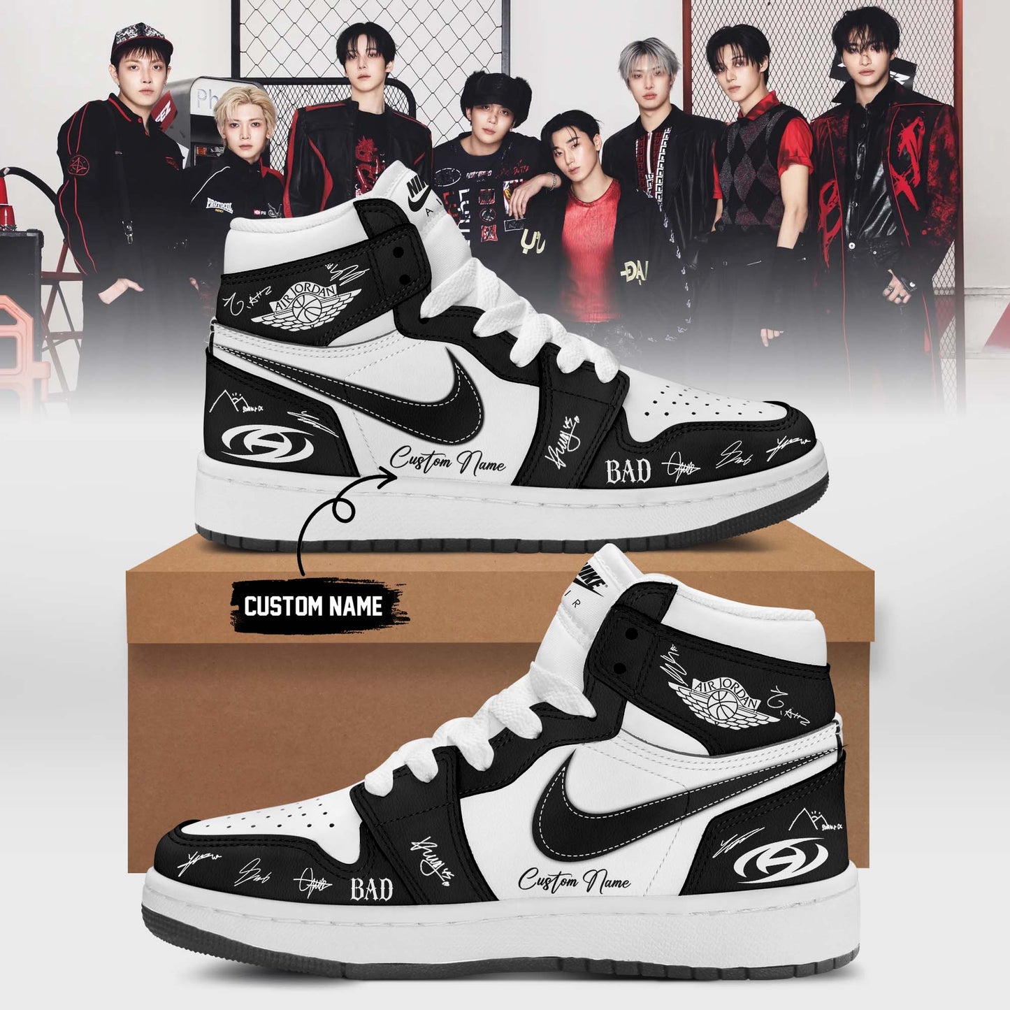 ATEEZ BAD signed Shoes 24