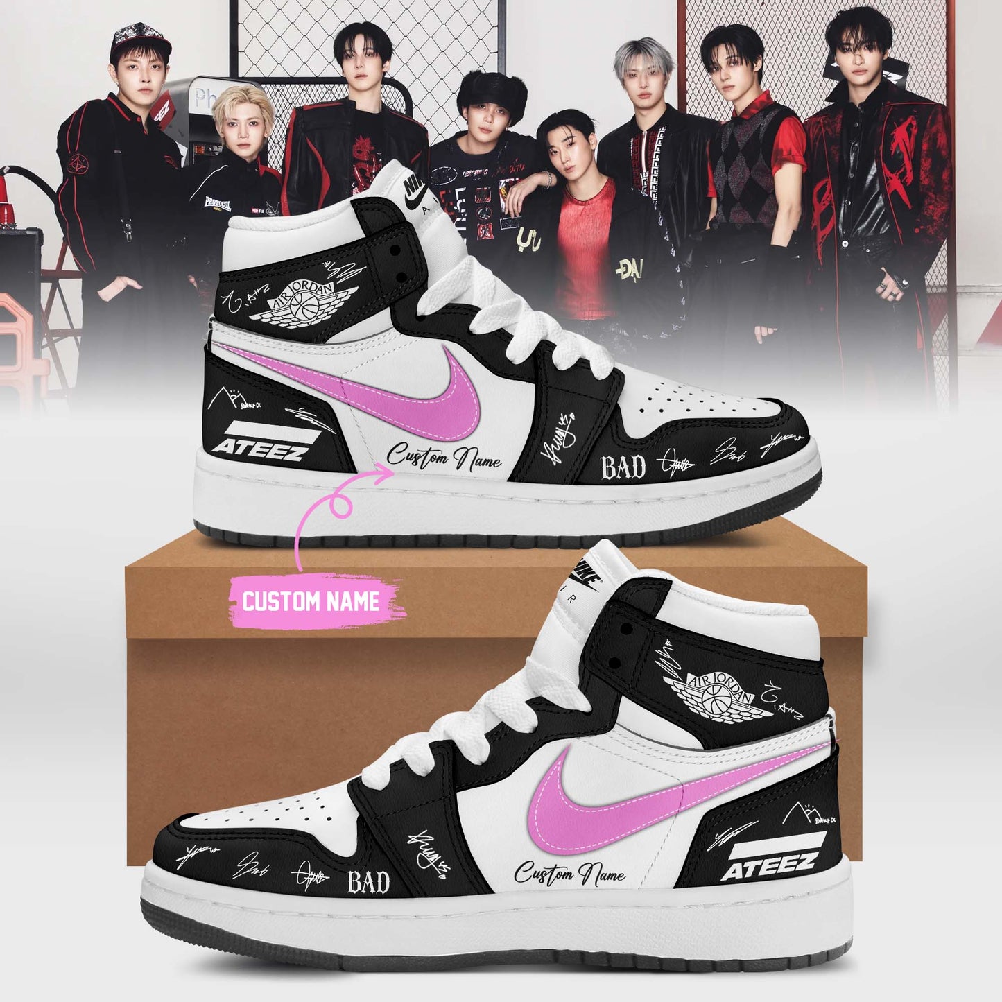 ATEEZ BAD signed Shoes 15