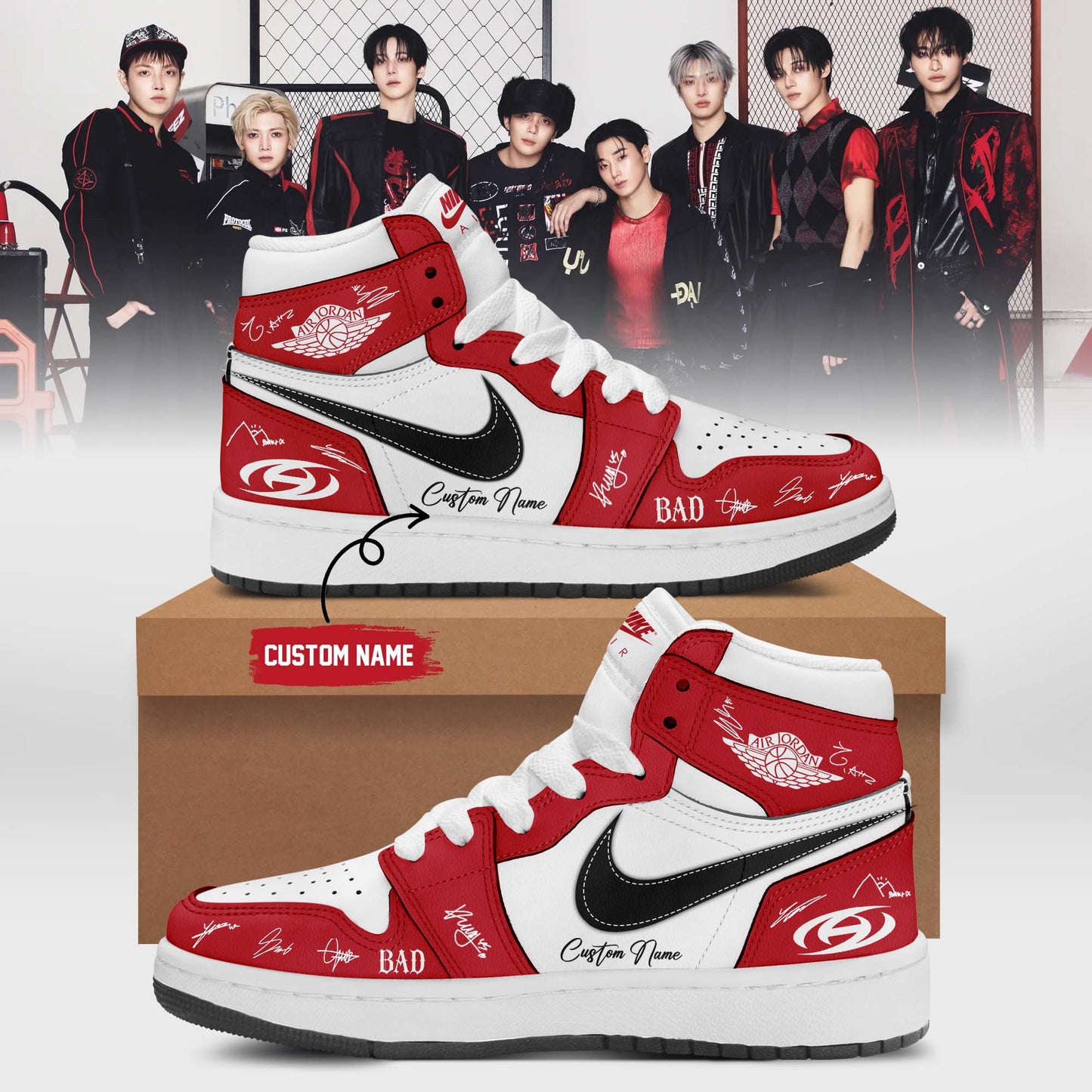 ATEEZ BAD signed Shoes 22