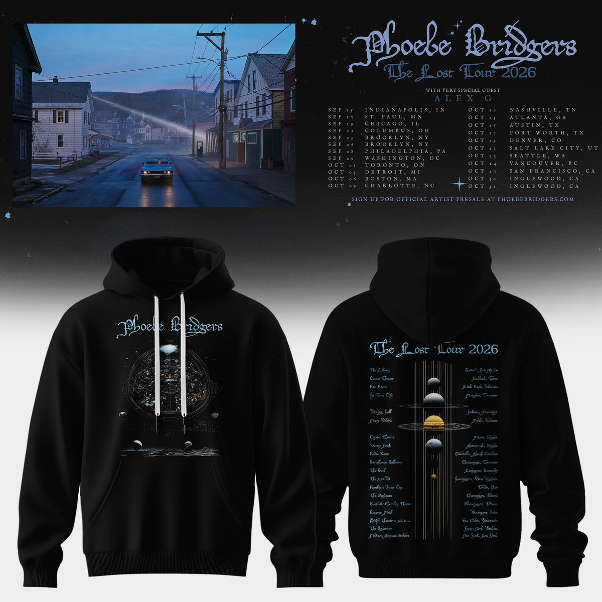 PHOEBE BRIDGERS – THE LOST TOUR 2026 COLLECTION HOODIE