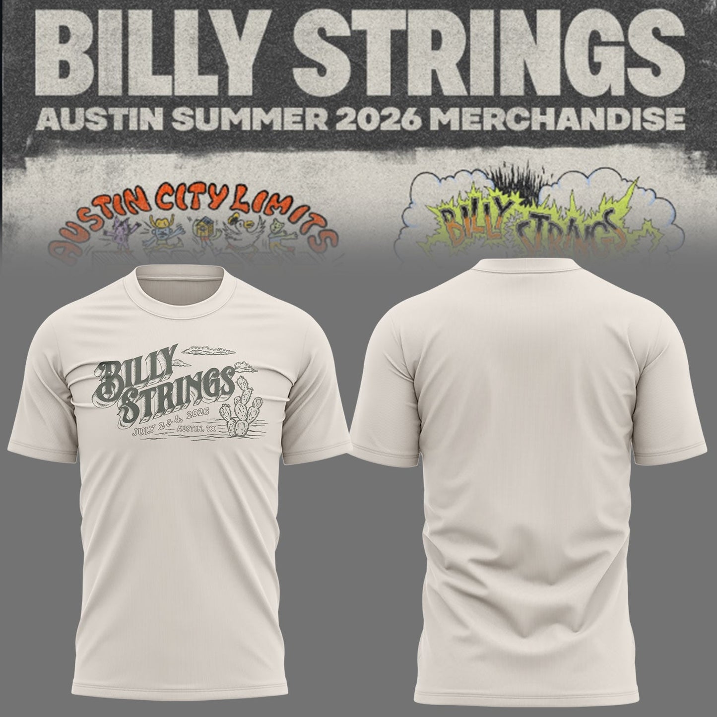 Limited Edition Billy Strings tour 2026 tshirt-KC07032617