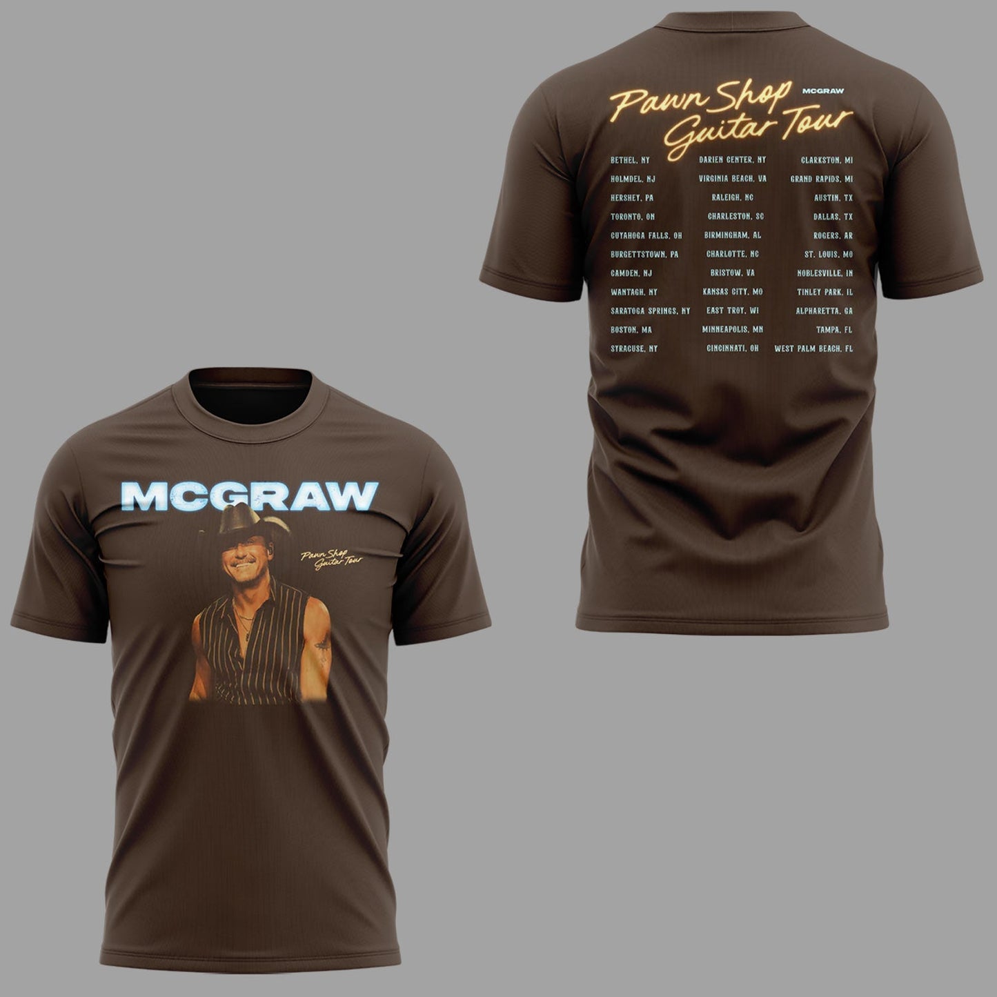 McGraw 🤠🎤 “Pawn Shop Guitar Tour 2026” Shirt