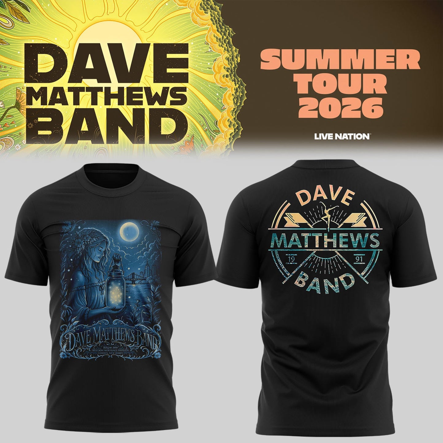 Limited Edition DMB 2026 Tour in Camden 🎻🤠🌵 Shirt