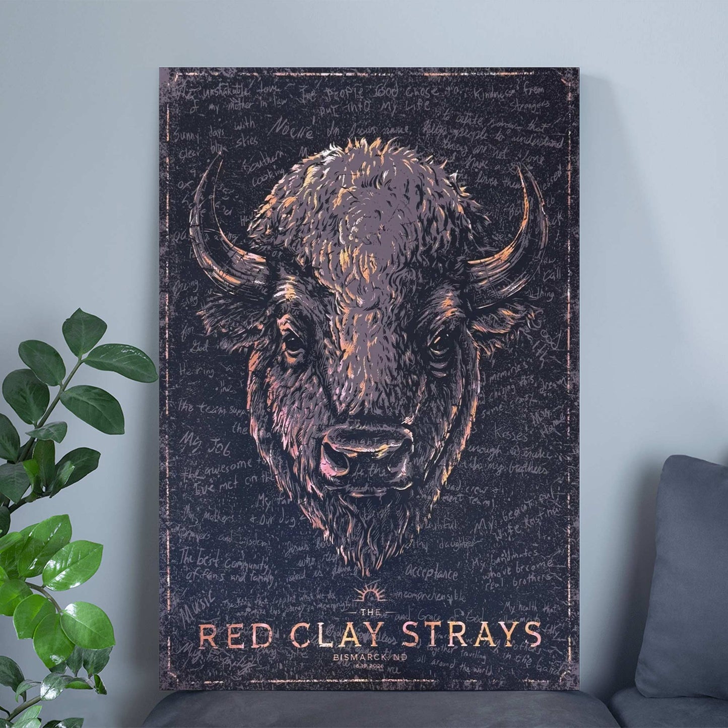 Limited Edition The Grateful Tour in Bismarck, ND Poster