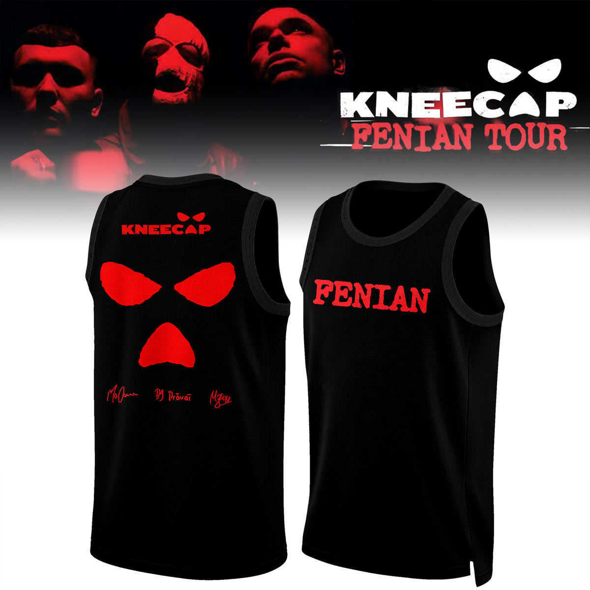 ..KNEECAP ”FENIAN TOUR” Limited Edition Signature – Jersey