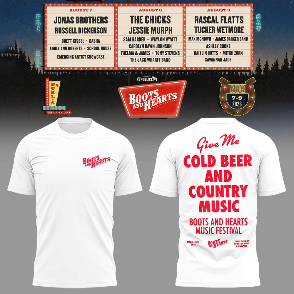 Limited Edition Boots And Hearts Festival 2026 Shirt