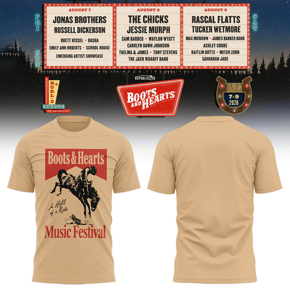 Limited Edition Boots And Hearts Festival 2026 Shirt