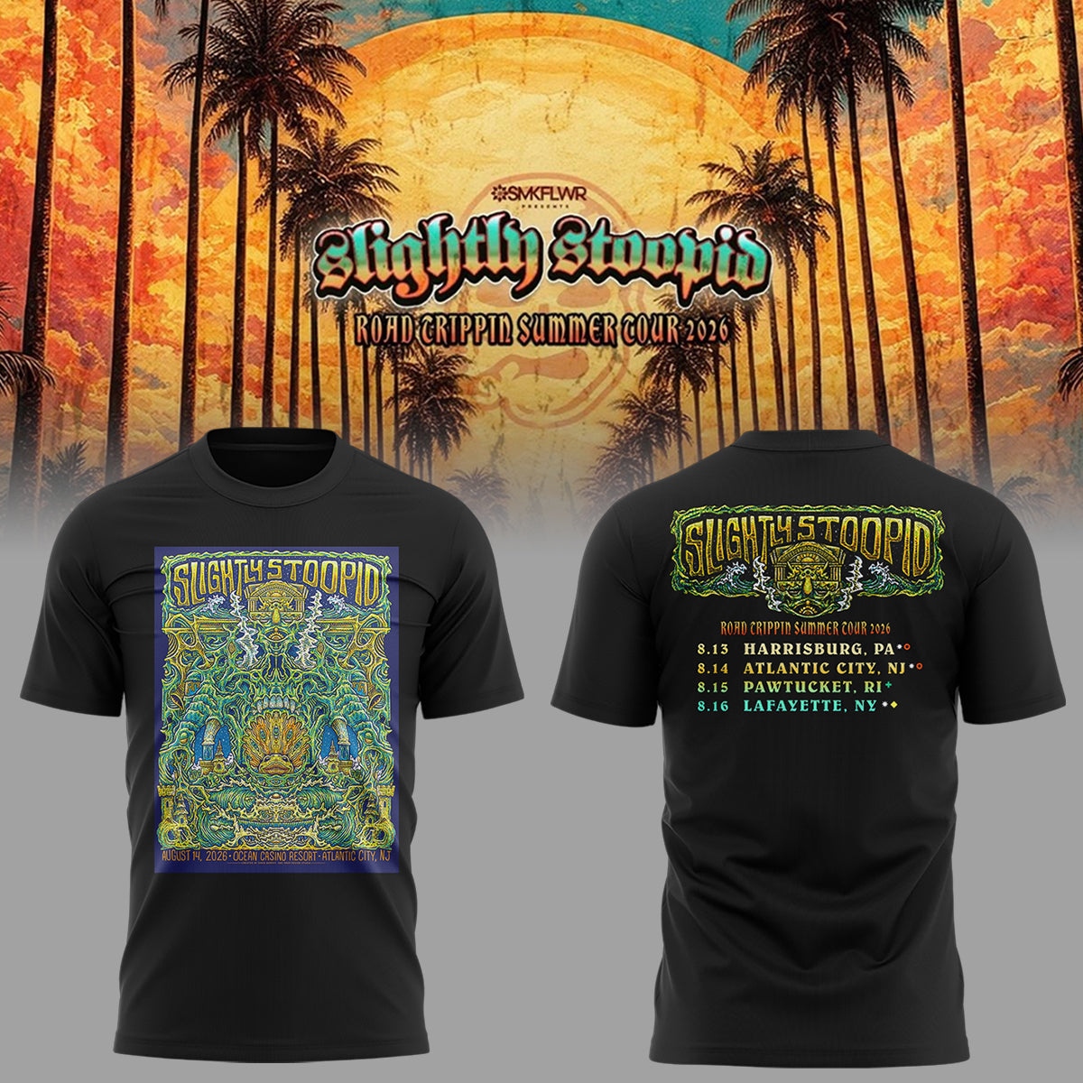 Limited Edition Slightly Stoopid Tour 2026 Tshirt