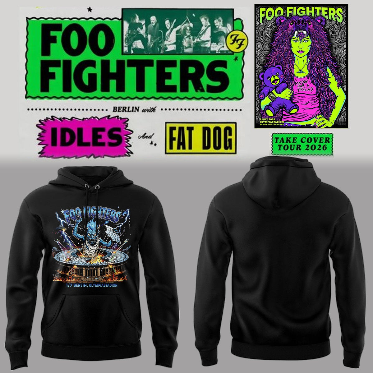 FF 🎸🎤 “Take Cover Tour 2026” Hoodie