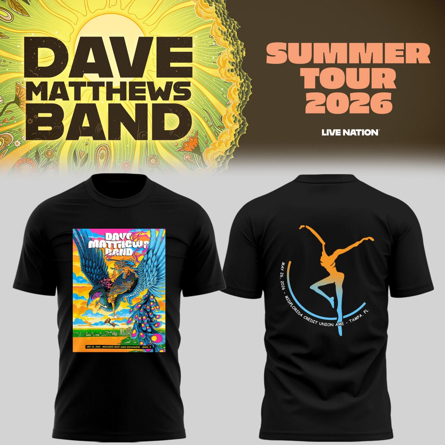 Limited Edition DMB Tour 2026 Shirt