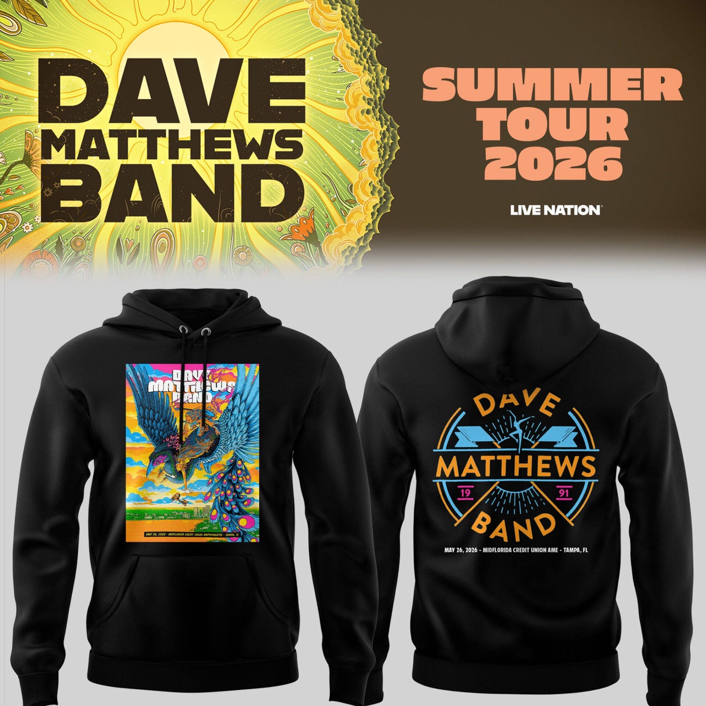 Limited Edition DMB Tour 2026 Shirt