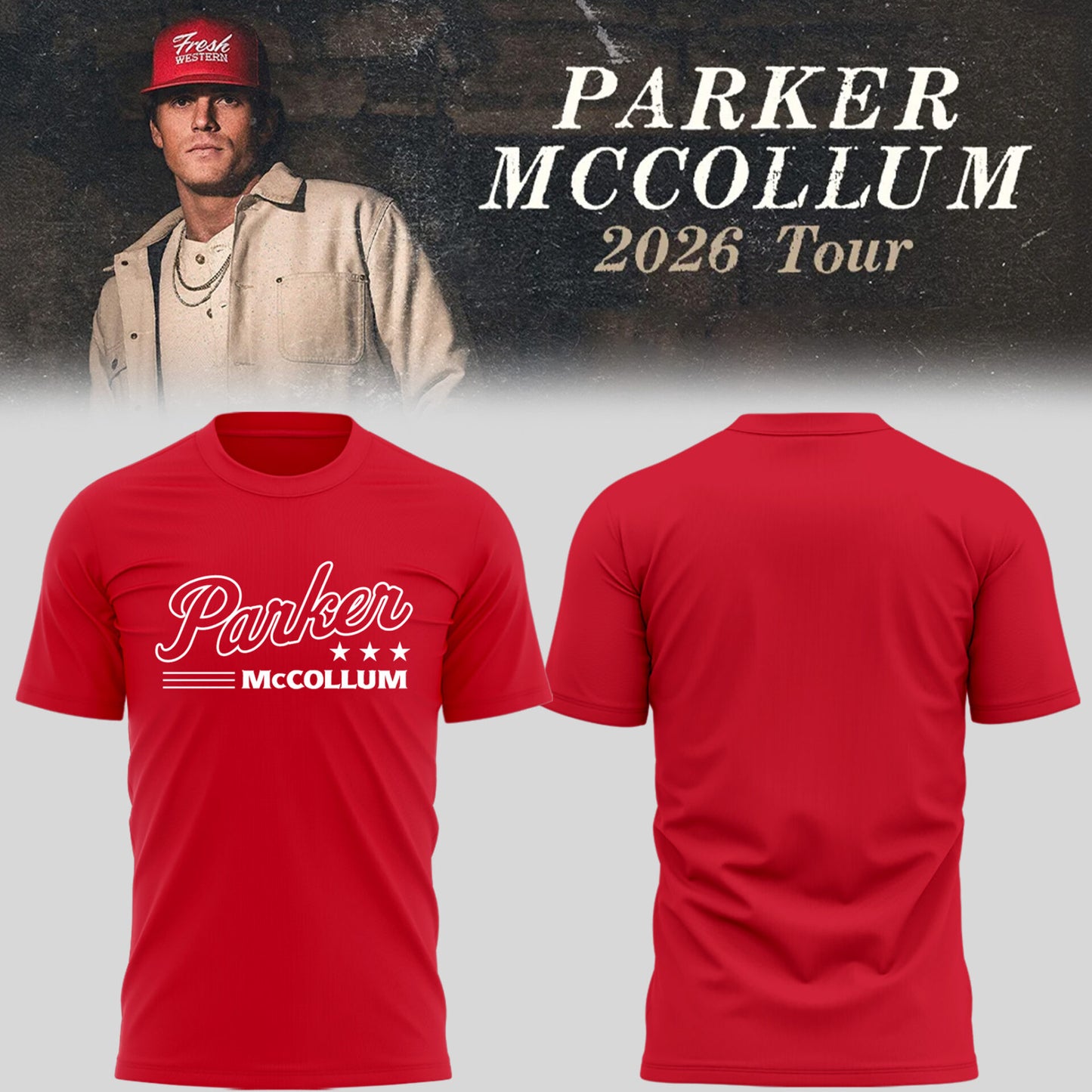 Limited Edition Parker McCollum Tour 2026 Shirt