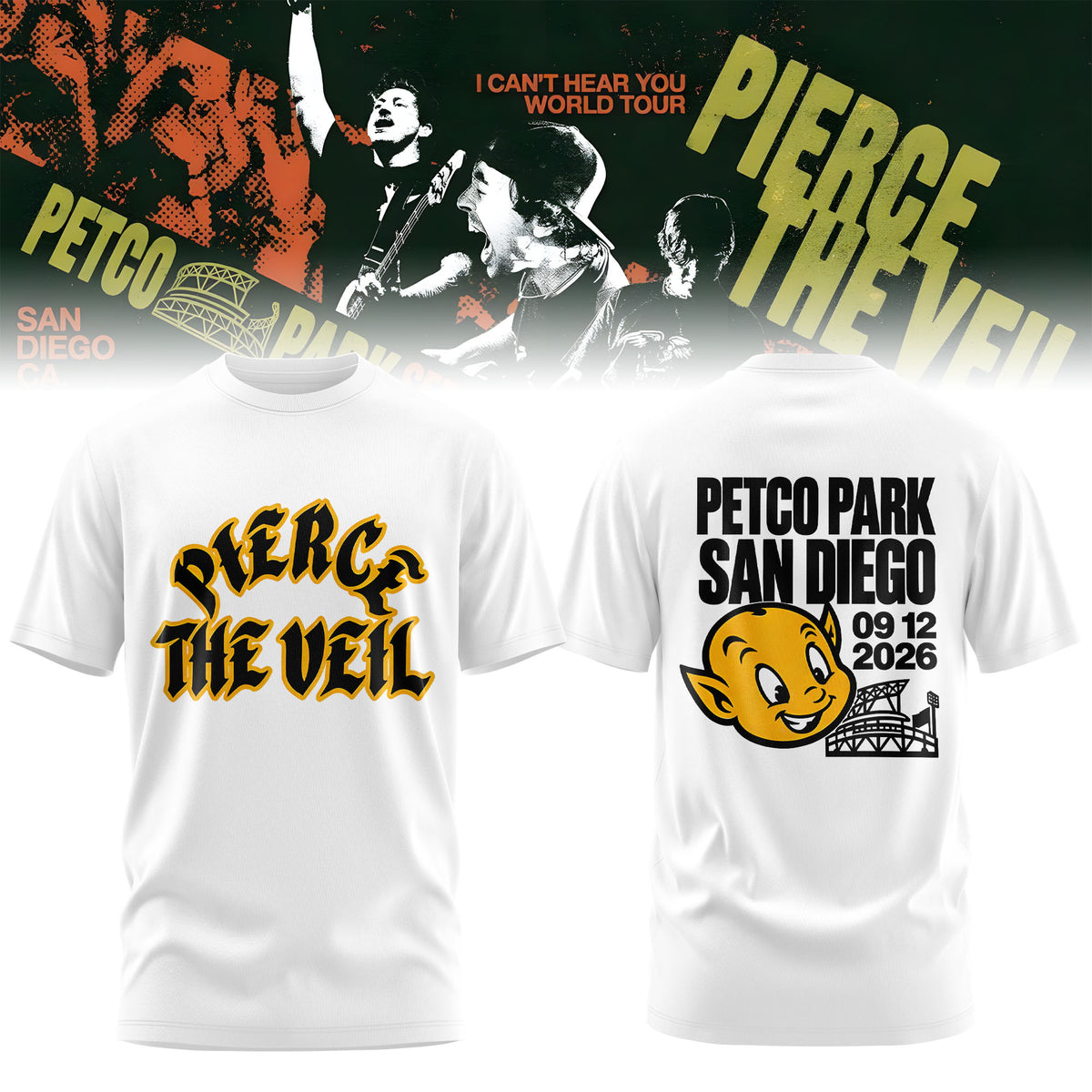 Pierce The Veil – I Can’t Hear You World Tour Finale Limited T-Shirt
