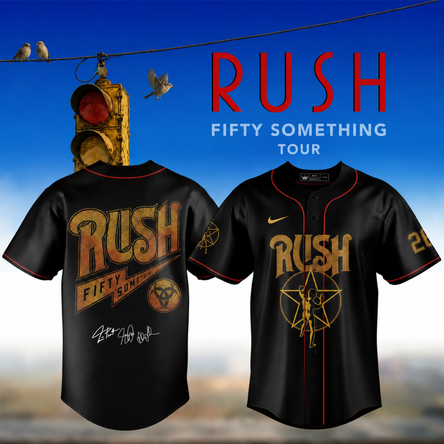 ,,,RUSH “Fifty Something Tour” 2026 Signed – Jersey