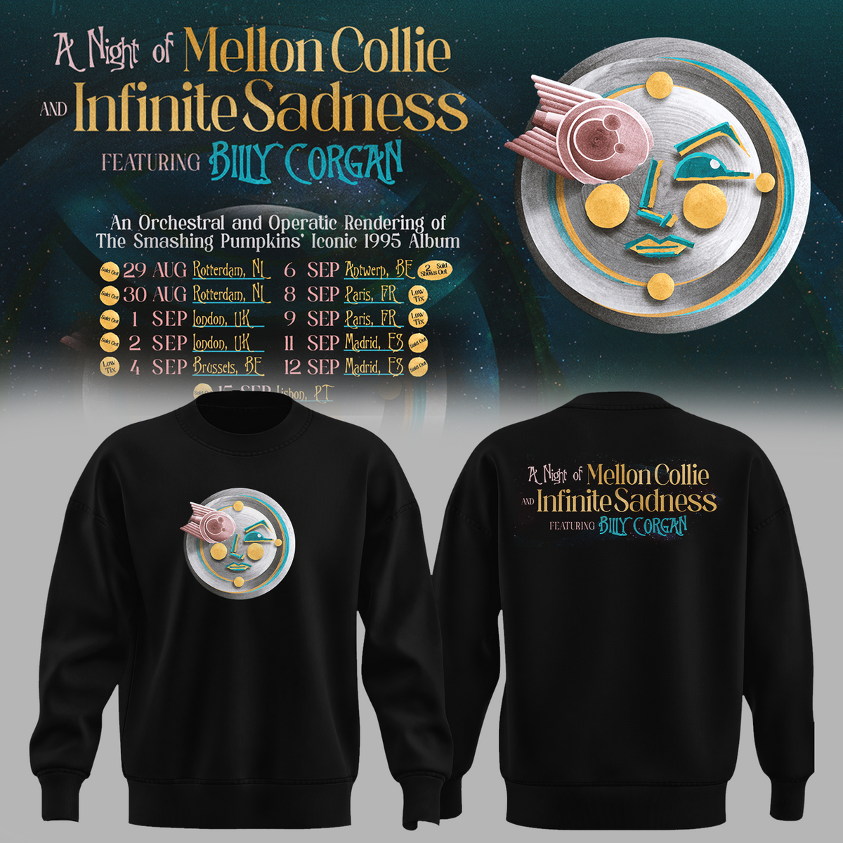The Smashing Pumpkins "The Impossible Is Possible Tonight" Vintage Tour Sweatshirt