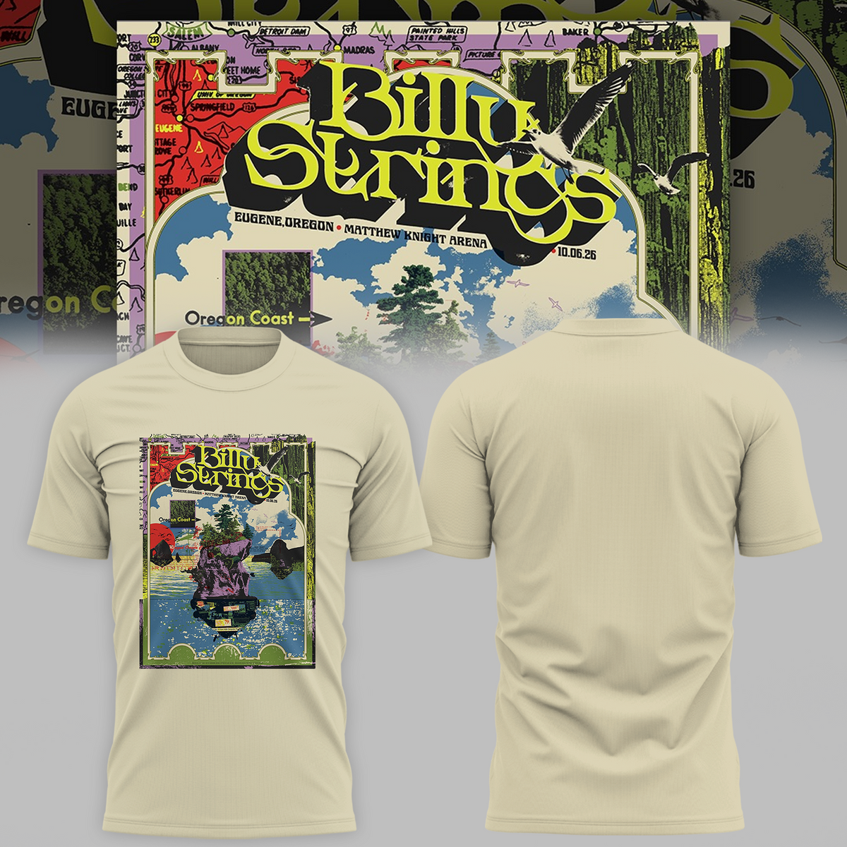 Limited Edition Billy Strings tour 2026 T-shirt