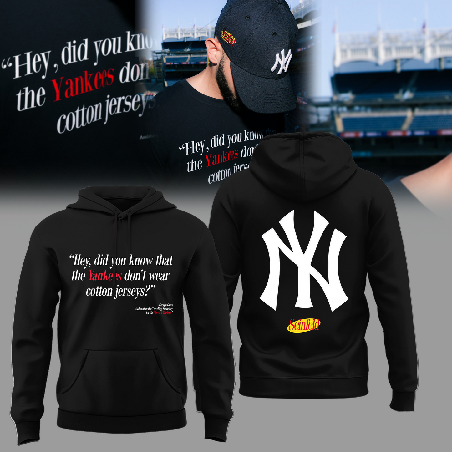 Limited Edition Yankees “Hey Did You … Jersey?” Hoodie