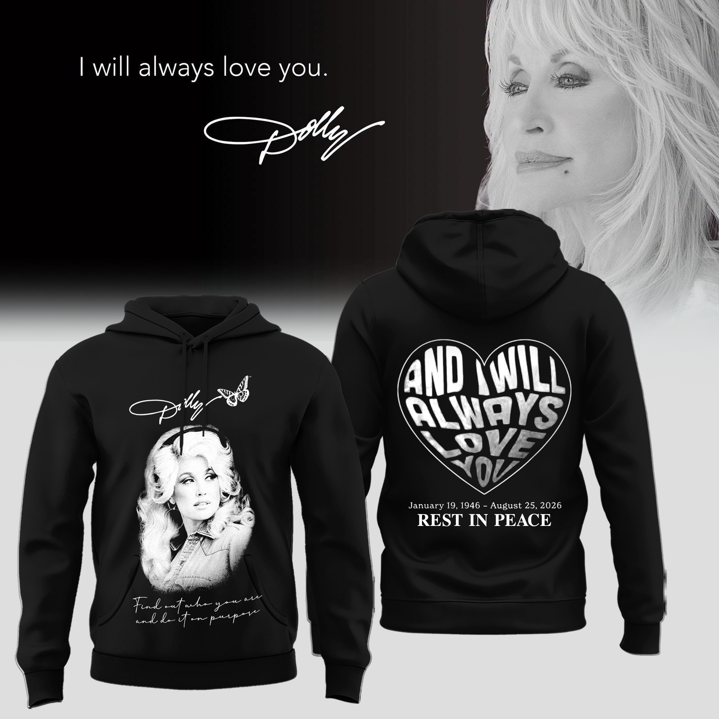 RIP Thank You Dolly Limited Edition Hoodie