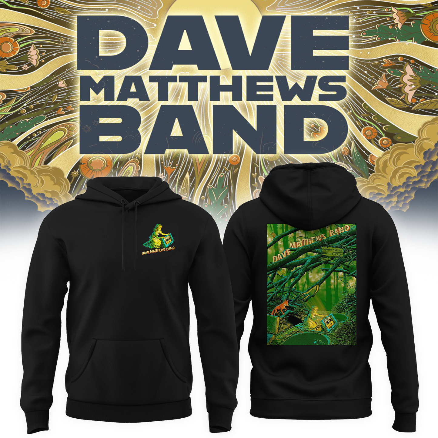 Dave Matthews Band George WA 2026 Gig Poster Live At The Gorge On September 4 5 6 2026 Hoodie