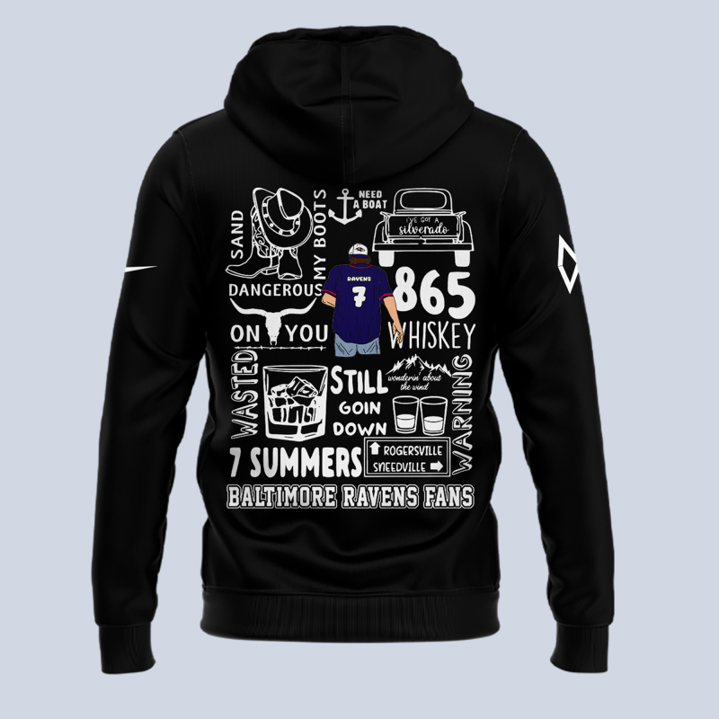 Limited Edition Baltimore Ravens x MW Black Hoodie