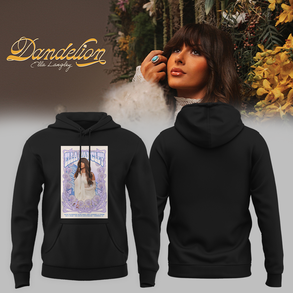 Ella Langley Morrison CO Event Poster 2026 At Red Rocks Amphitheatre Oct 7 2026 Unisex Hoodie