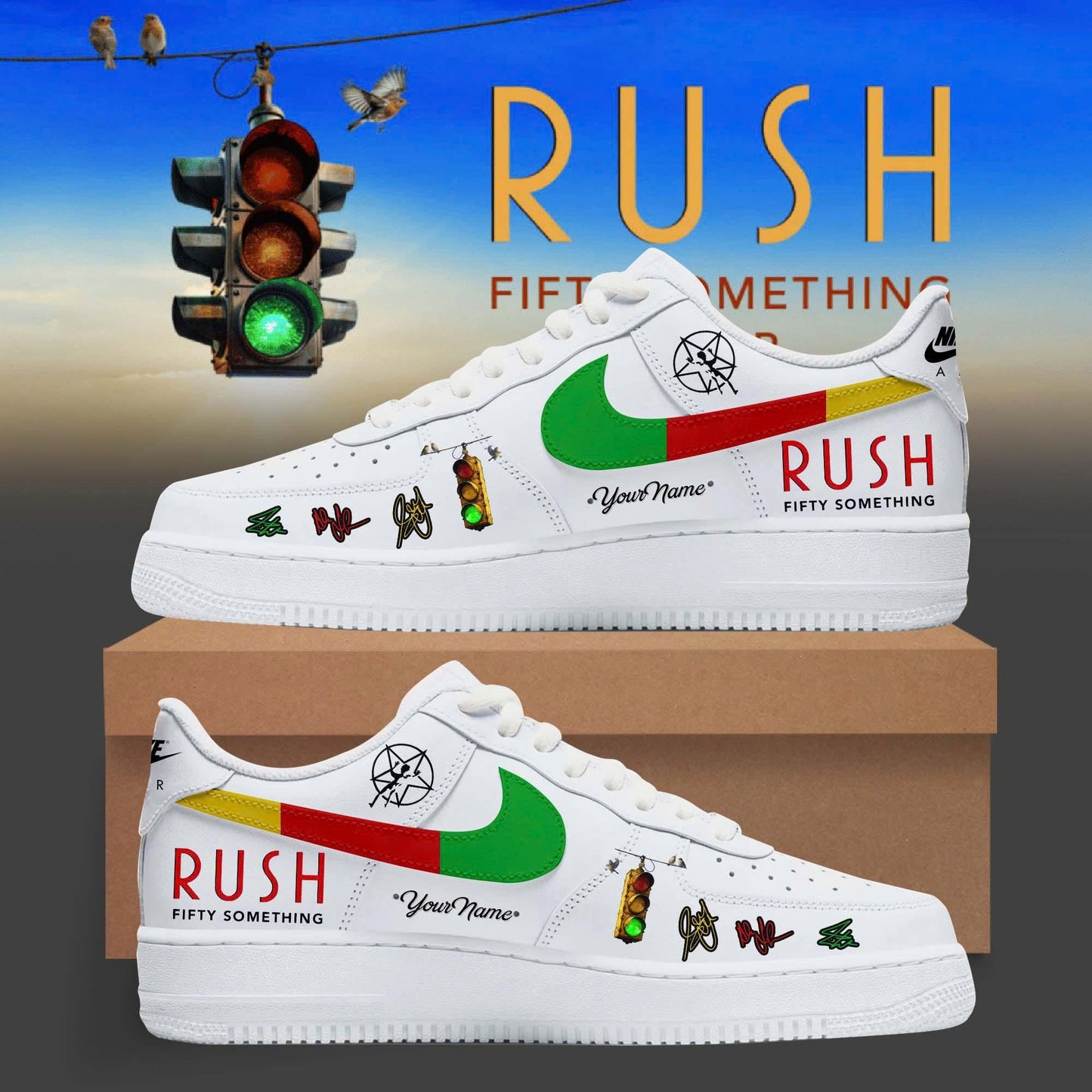 _Fifty Something Tour 2026 Personalized 3D Custom Sneakers – Retro Colorblock Edition