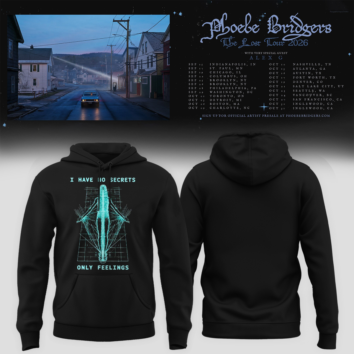 PHOEBE BRIDGERS – THE LOST TOUR 2026 COLLECTION HOODIE