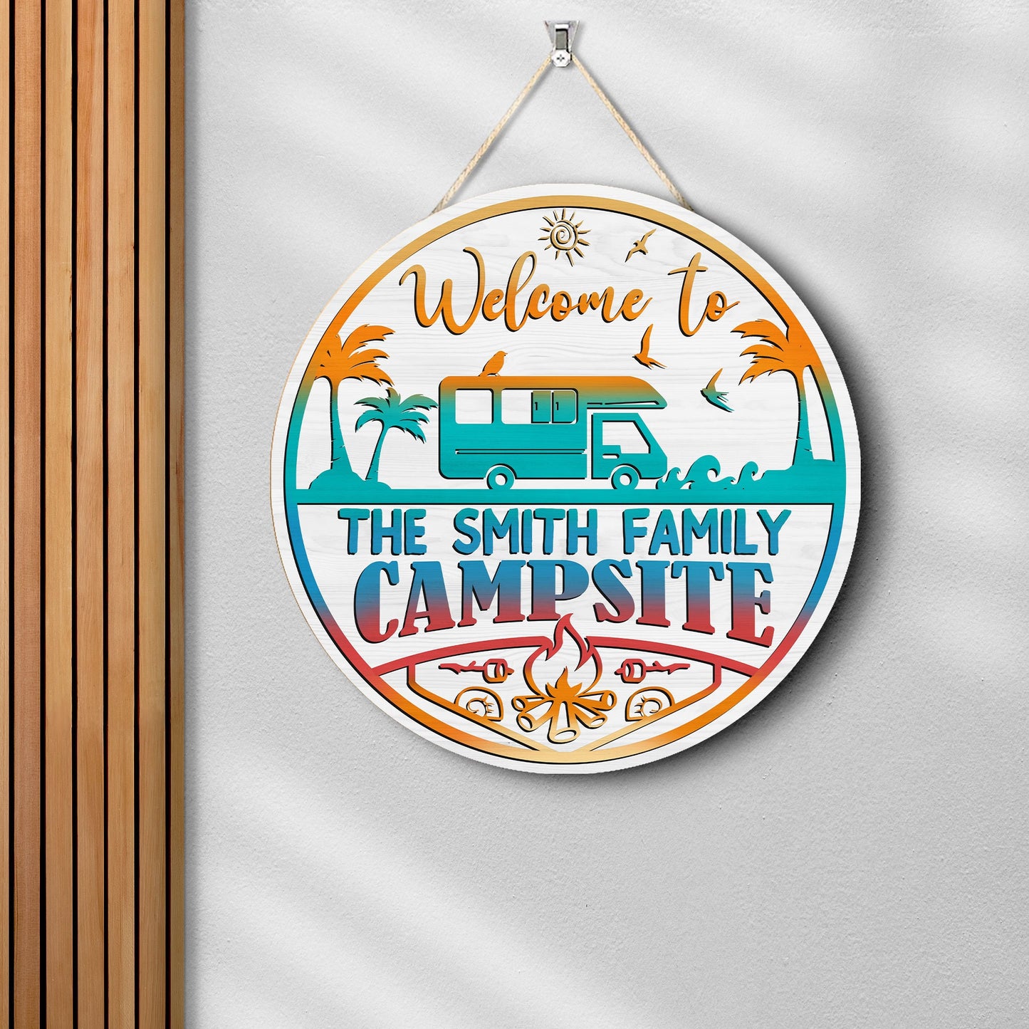 Personalized Welcome To Campsite Wooden Sign, Camping Sign, Custom Campsite Sign, Camping Wooden Sign, Campsite Wooden Sign, Camping Sign