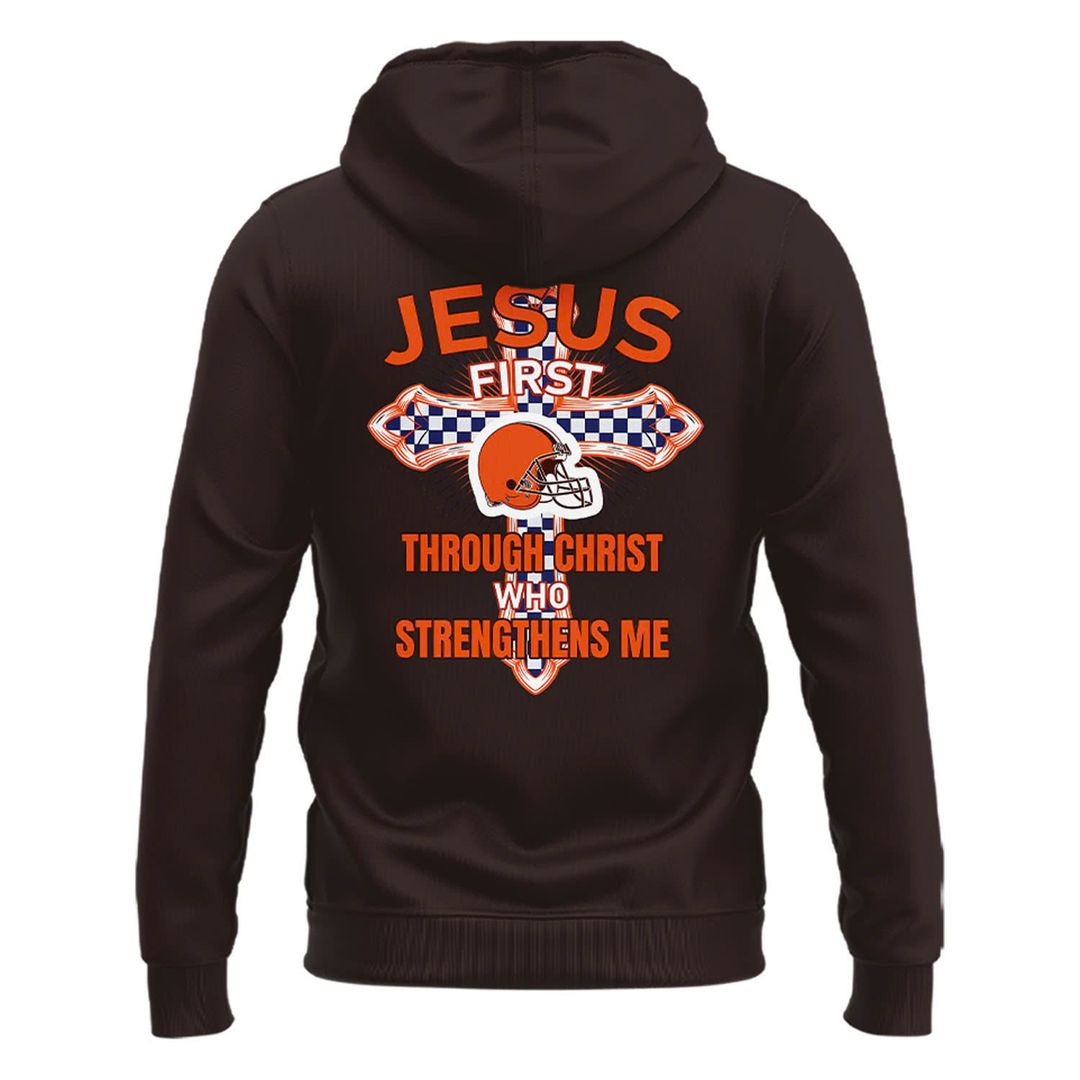 Cleveland Browns — Cleveland Land for Christ Hoodie